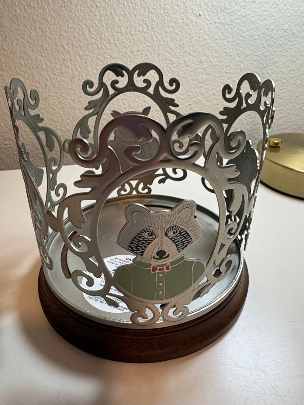 Rare! Bath & Body Works forest critters candle holder